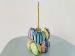 Mini-Geburtstagskuchen aus Macarons