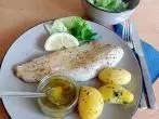 Zanderfilet mit Zitronen-Estragon-Butter
