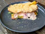 Kartoffel-Sandwich mit Hackfleisch