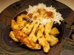 Putenpfanne mit Ananas