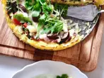 Rucola-Champignon-Tarte