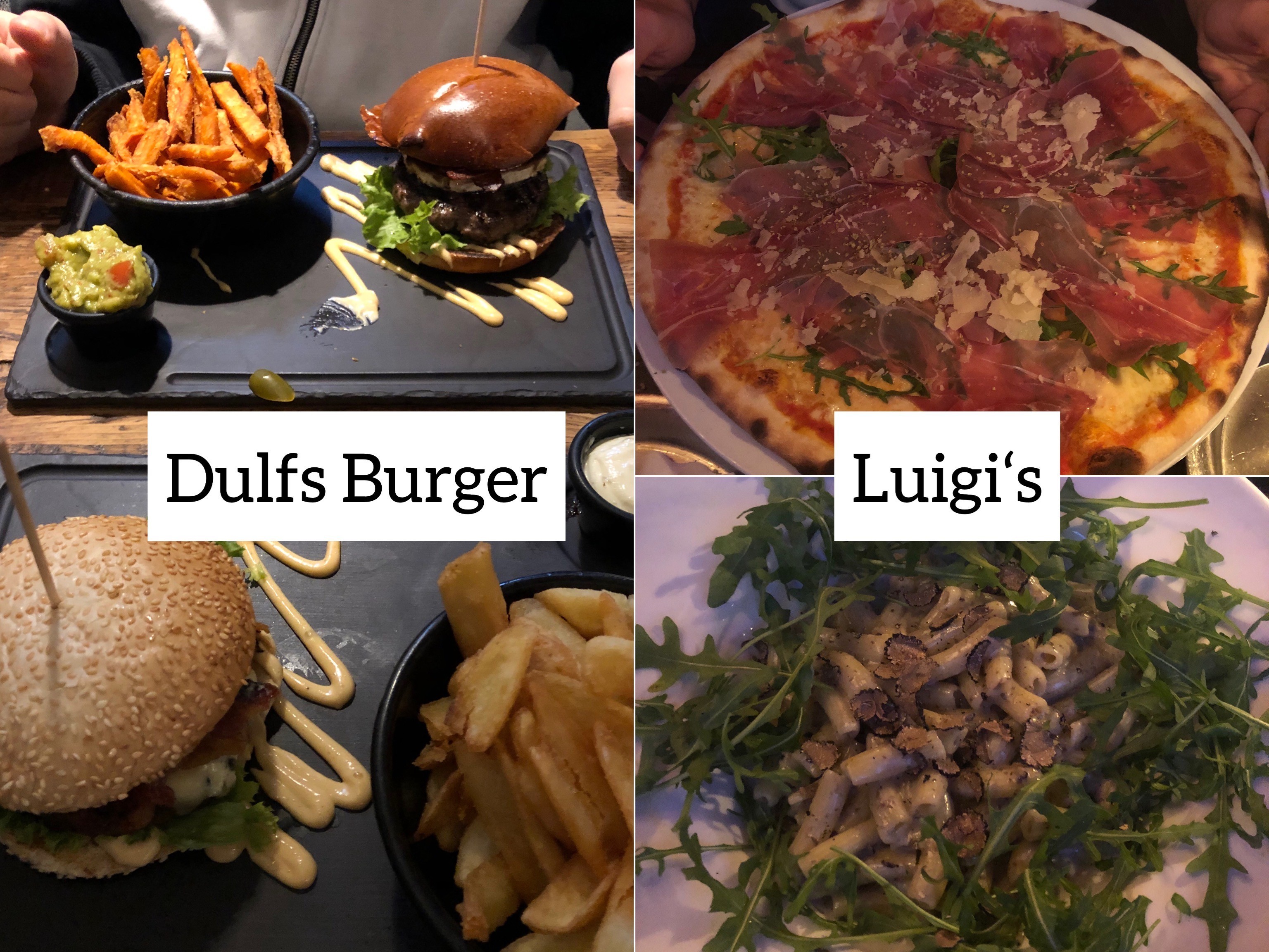 Leckeren Burger gibt es bei Dulfs Burger im Karolinenviertel. Ganz in der Nähe der Landungsbrücken ist der Italiener Luigi’s, den ich auch wärmsten empfehlen kann.