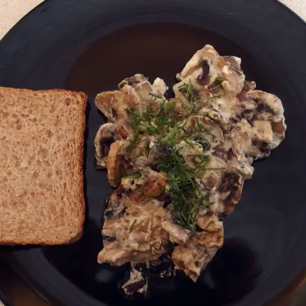 Pilzpfanne mit Creme fraiche