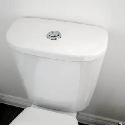 Reinigung des Toilettenspülkastens mit Gebissreiniger