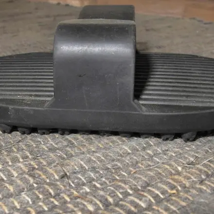 Hundehaare aus Teppich entfernen mit Gummistriegel