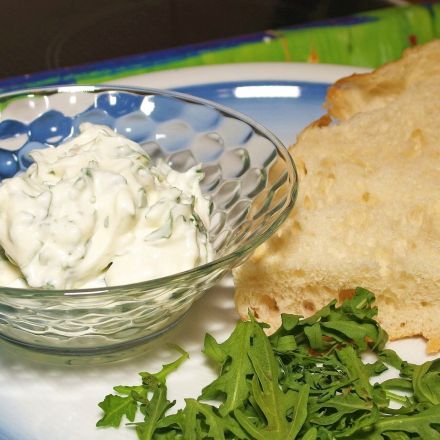 Rucola mit Quark