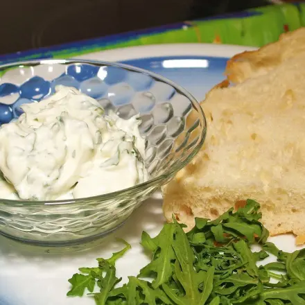 Rucola mit Quark