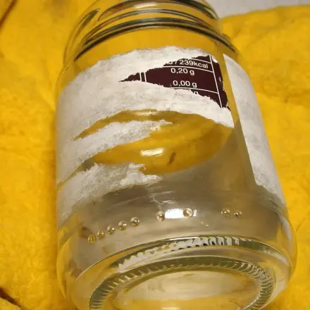 Aufkleber, Klebereste, Etiketten usw. mit Orangenreiniger entfernen