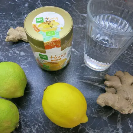 Leckerer Vitamindrink aus Ingwerwurzel
