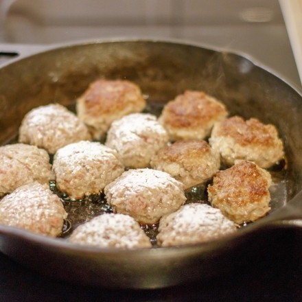 Knusprige Hackfleischbällchen