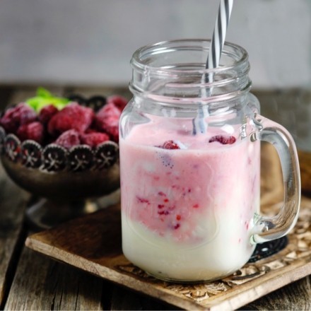 Himbeer-Buttermilch-Shake