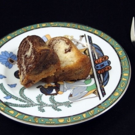 Marmorkuchen mit Erdnussbutter