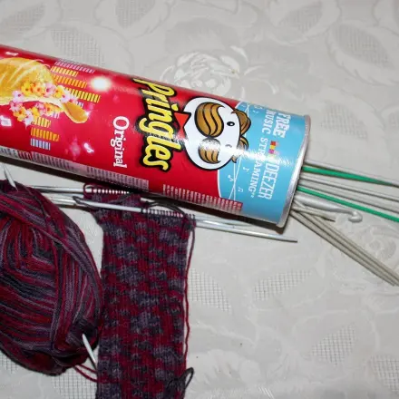Aufbewahren von Stricknadeln