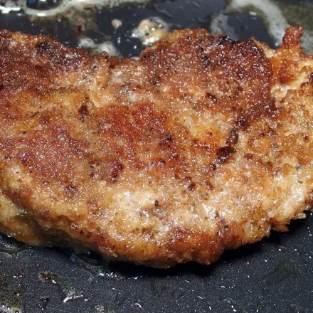 Schnitzel mit saftigerem Geschmack