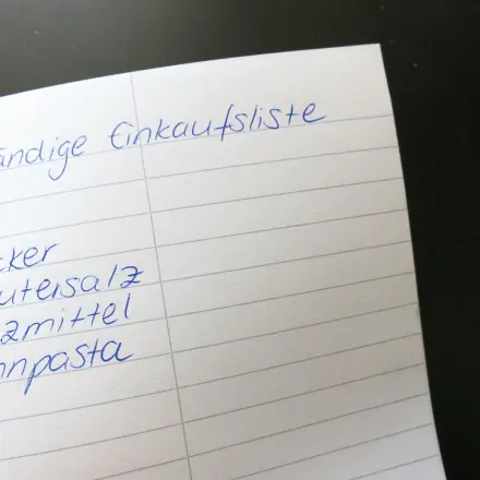 Ständige Einkaufsliste