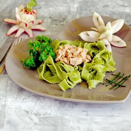 Nudeln mit Thunfisch-Sahne-Soße