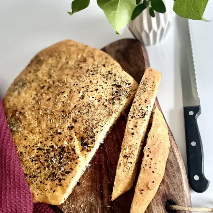 Dünnes Fladenbrot aus der Pfanne