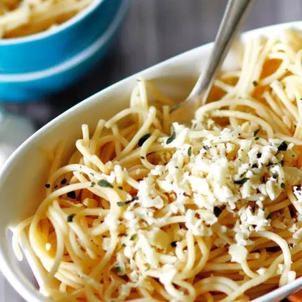 Knoblauch-Spaghetti