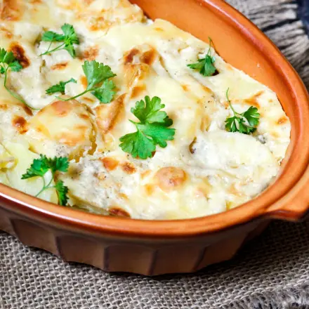 Kartoffelauflauf mit Milch