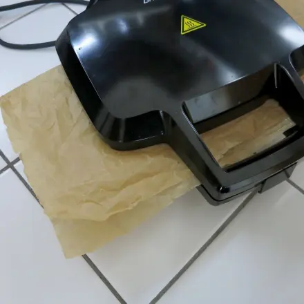 Sandwichmaker bleibt sauber