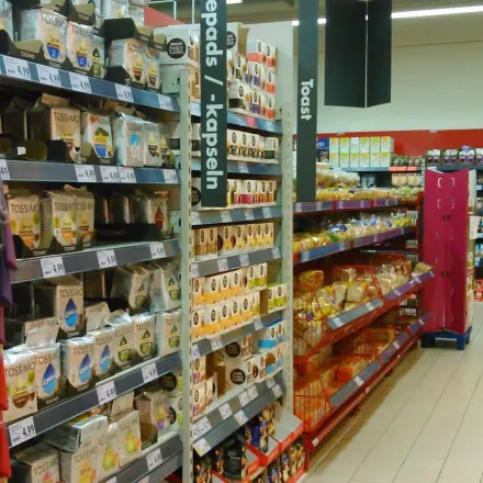 Falsch rum im Supermarkt