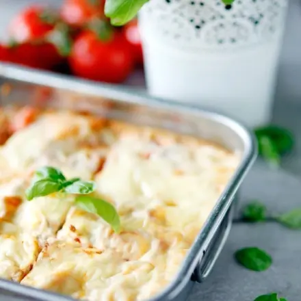 Tomaten-Hollandaise-Lasagne