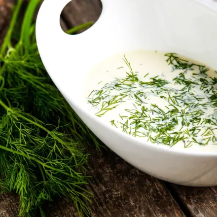 Honig-Senf-Sauce mit Dill
