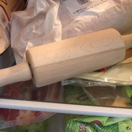 Kuchenteig leichter ausrollen mit kaltem Nudelholz