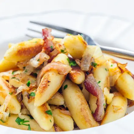 Schupfnudeln mit Schinken und Käse