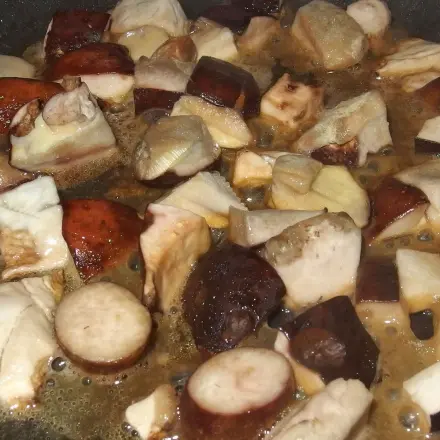 Pilzpfanne mit Olivenöl