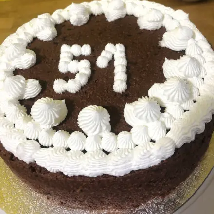 Schokoladenkuchen mit Brandyaroma