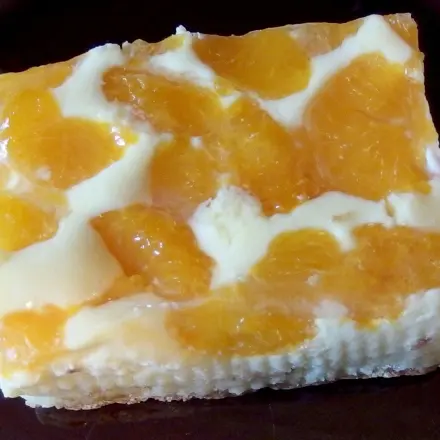 Käsekuchen (ohne Boden) mit Mandarinen