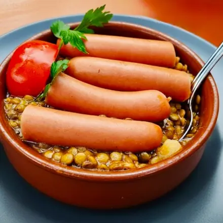 Linsensuppe nach Art des Hauses