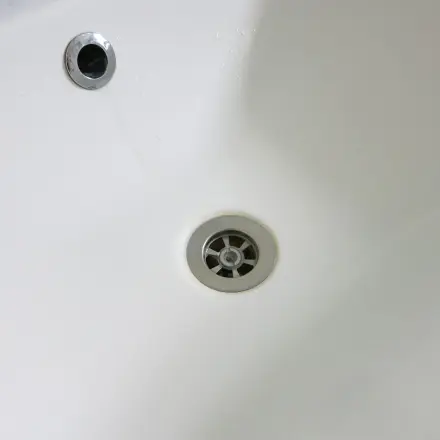 Waschbecken ohne Streifen