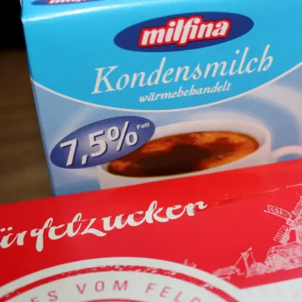 Kondensmilch und Zucker gegen den Hustenreiz