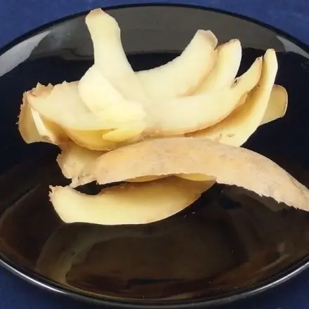 Blumenvasen mit Kartoffelschalen reinigen