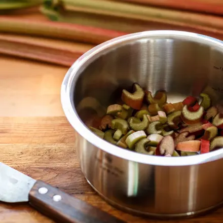 Topf sauber durch Rhababer