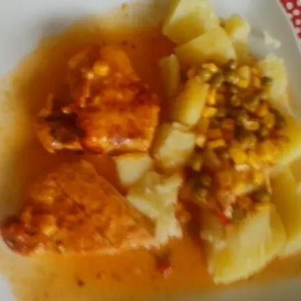 Schnitzel-Mexico-Mix überbacken