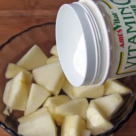 Mit Vitamin C werden Äpfel nicht braun