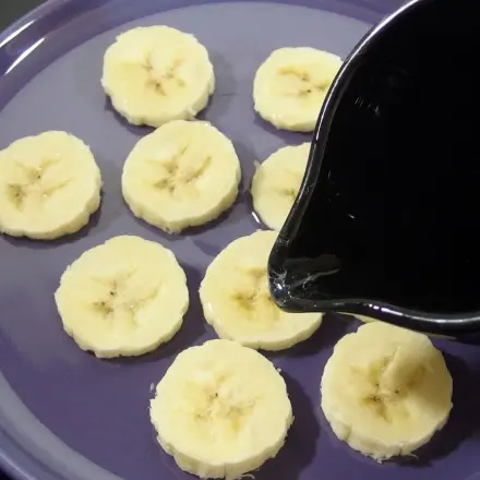 Gefrorene Bananenscheiben als gesunde Schleckerei