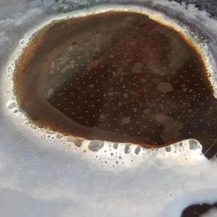 Übergekochte Milch