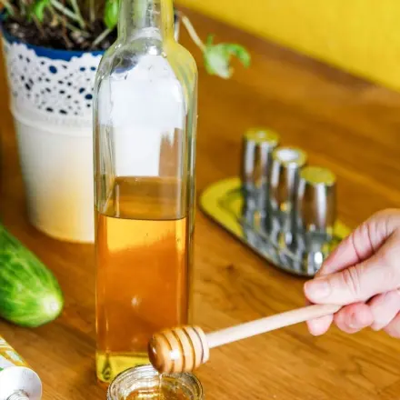 Einfaches Honig-Senf-Dressing