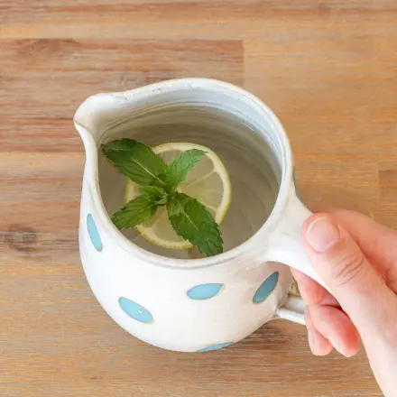 Tafelwasser mit Minze und Zitronengeschmack