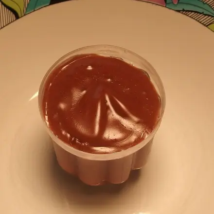 Puddingform aus Sprühsahnedeckel