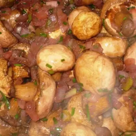 Champignons als Antipasti