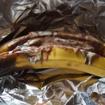 Schokobanane aus dem Ofen