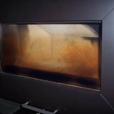 Kaminscheibe billig mit Asche reinigen - mit Fotoanleitung