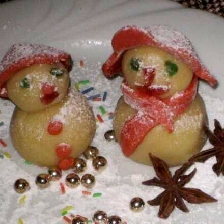 Weihnachtsdeko aus Marzipan