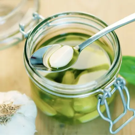 Selbstgemachtes Knoblauchöl