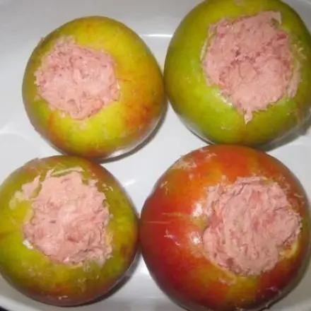 Bratapfel mit Fleischfüllung